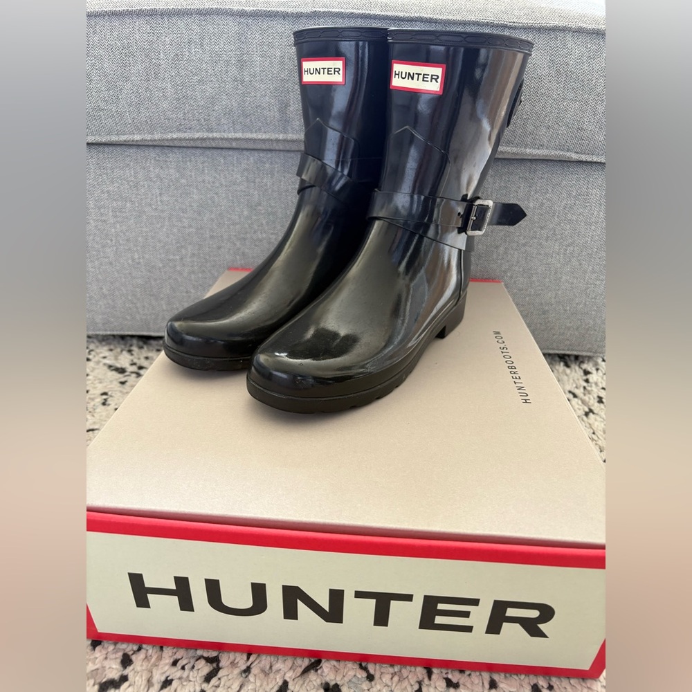 Hunter Black Rain Boots